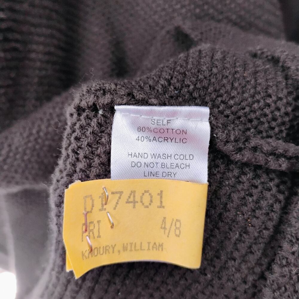 Promesa Button Romper chunky knit polo collar button‎ down long sleeve crotchet - Picture 13 of 14